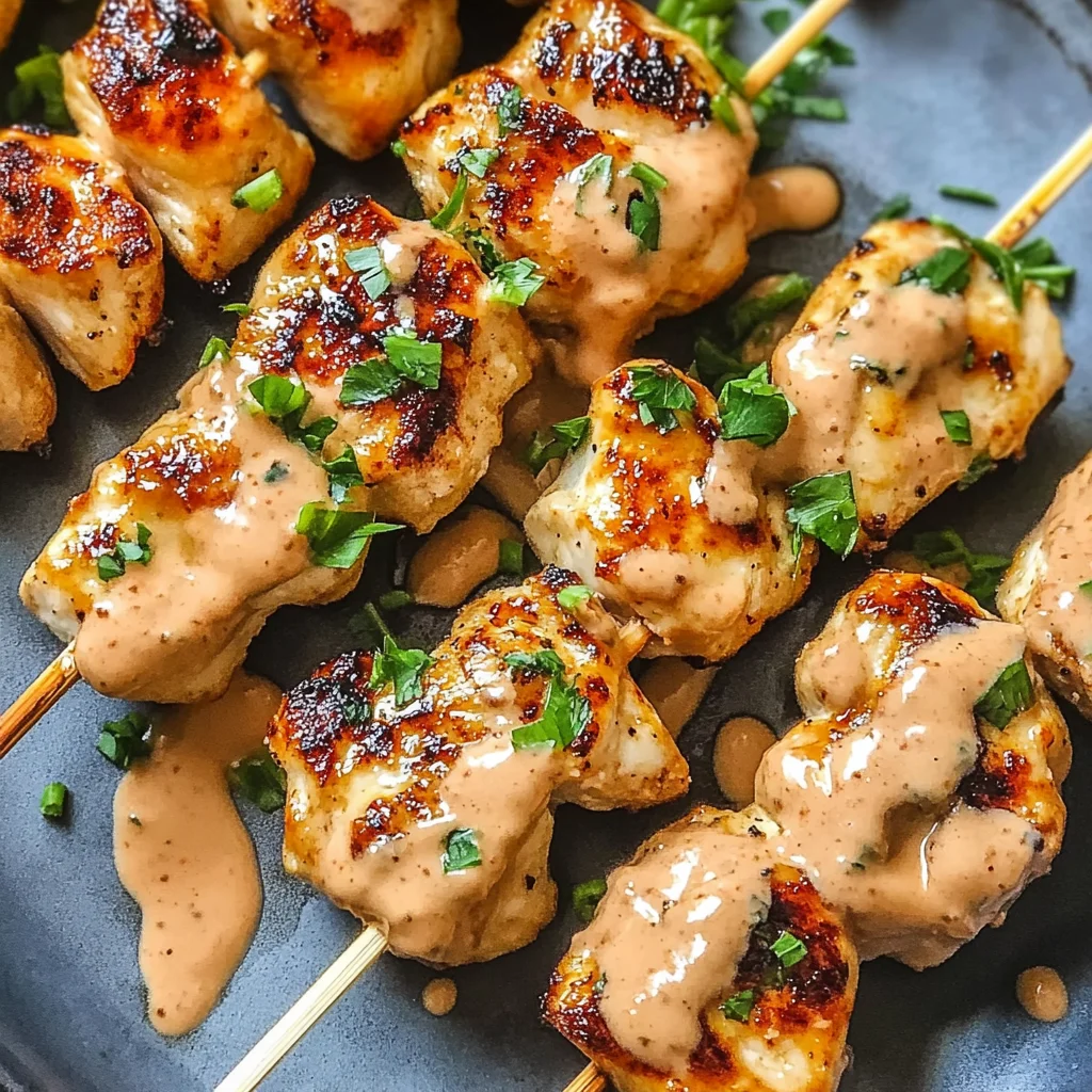 Best Bang Bang Chicken Skewers Quick Dinner Recipe