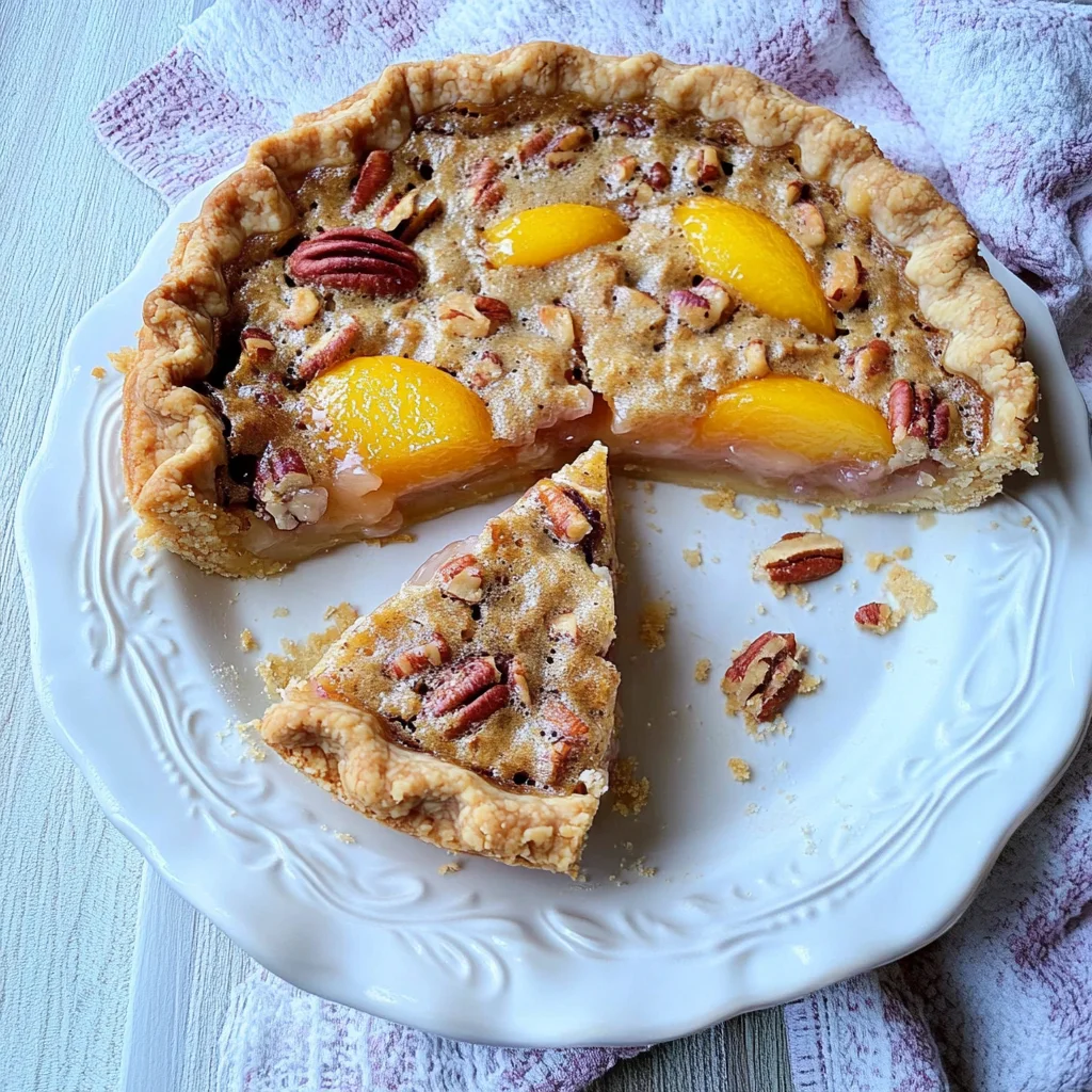 Pecan Peach Pie