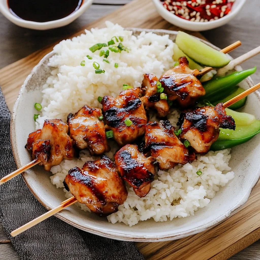 Teriyaki Chicken on a Stick