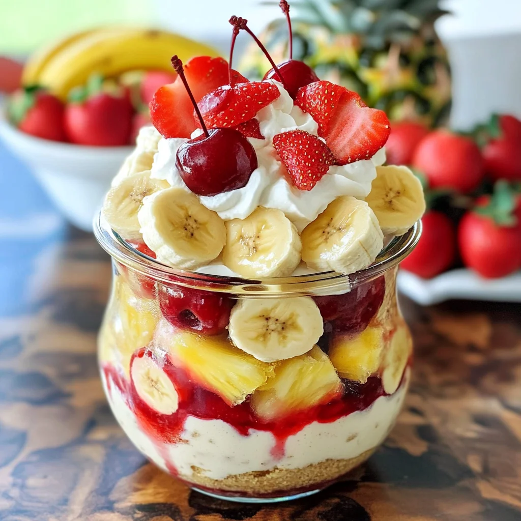 Banana Split Trifles