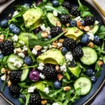 Blackberry, Avocado and Arugula Salad