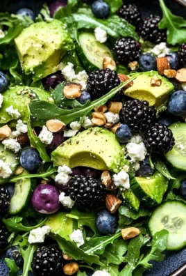Blackberry, Avocado and Arugula Salad