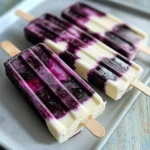 Blackberry Lime Cheesecake Popsicles