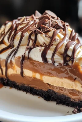 Chocolate Peanut Butter Caramel Mousse Pie