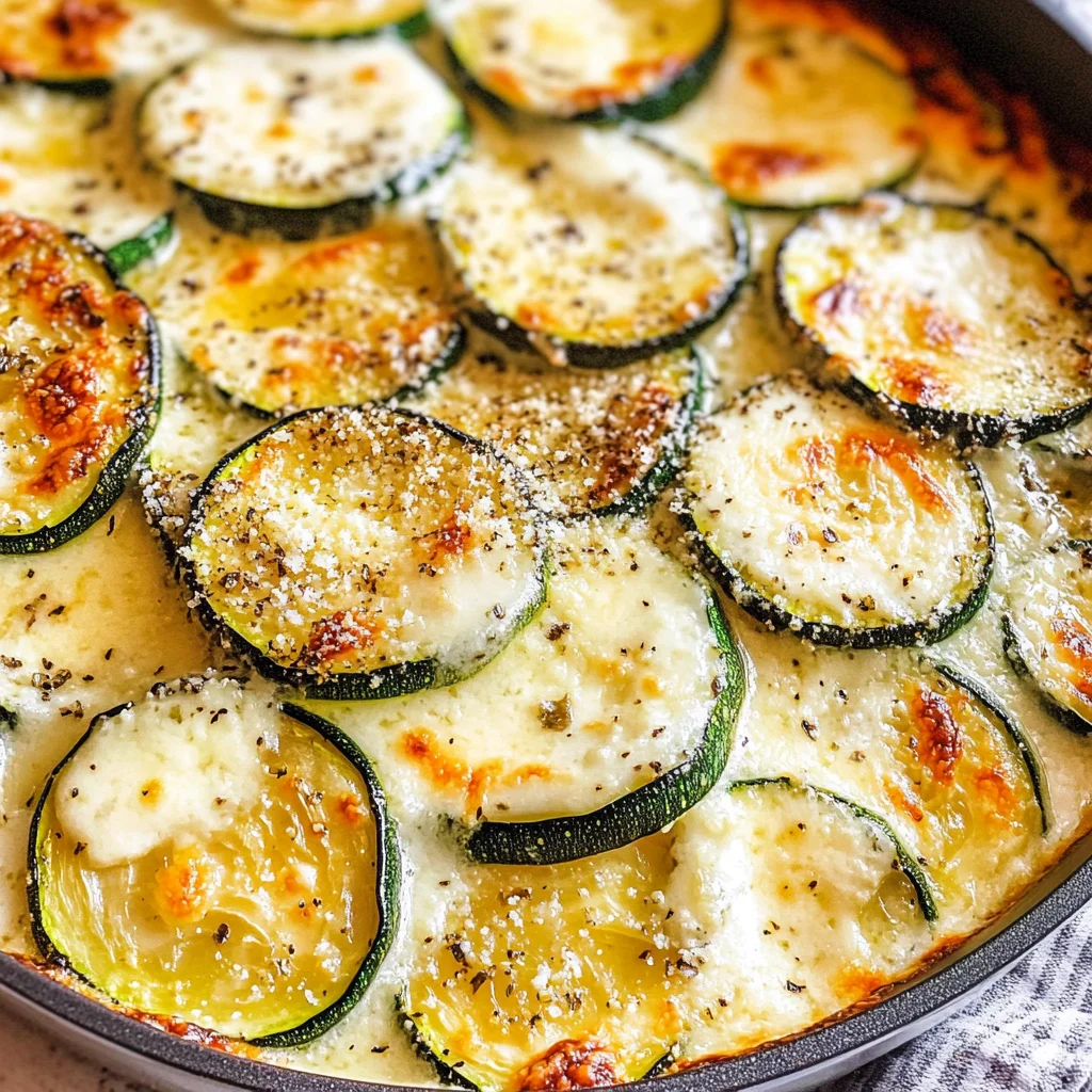Creamy Parmesan Zucchini