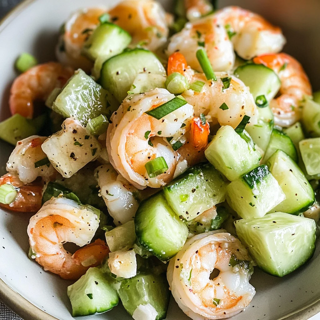 Cucumber Shrimp Salad