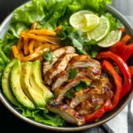 Grilled Chili Lime Chicken Fajita Salad