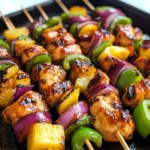 Hawaiian Chicken Kebabs