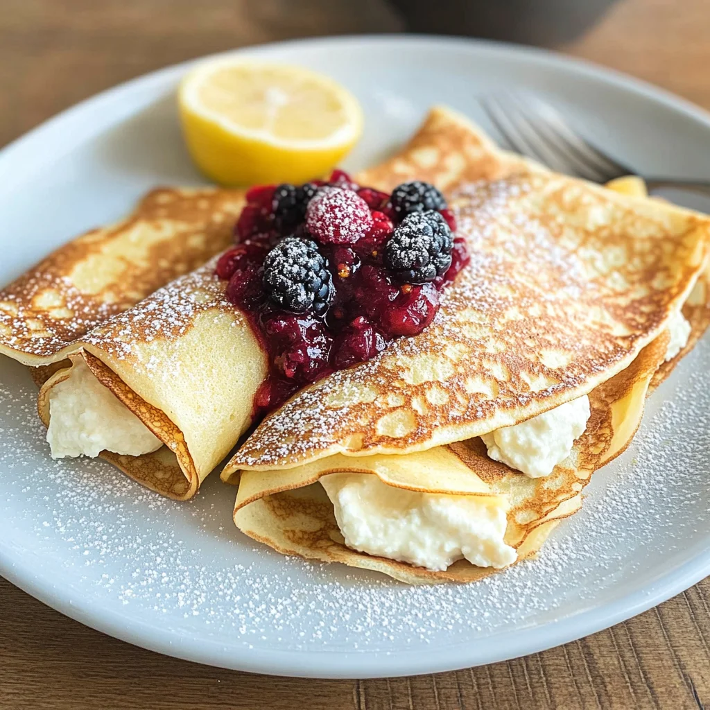 Lemon Ricotta Crepes
