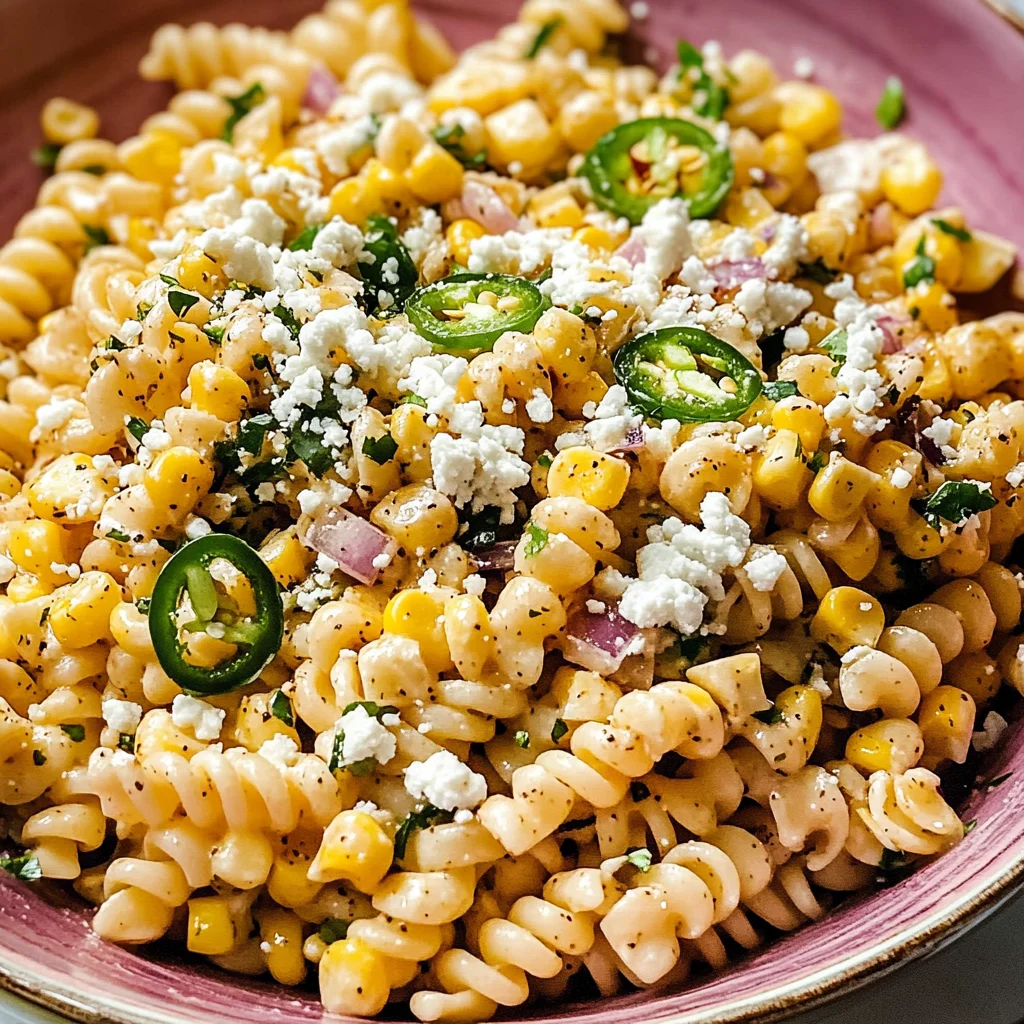 Mexican Street Corn Pasta Salad Recipe