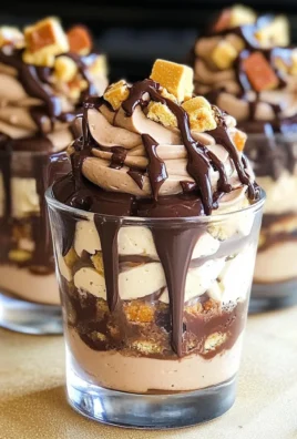 Mini Reese's Chocolate Peanut Butter Cheesecake Trifles