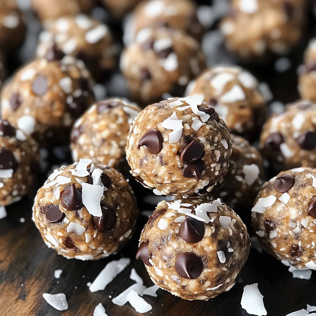No Bake Chocolate Chip Energy Bites