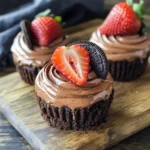 No Bake Mini Chocolate Cheesecakes