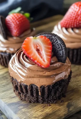 No Bake Mini Chocolate Cheesecakes