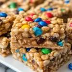 No Bake Peanut Butter Cereal Bars
