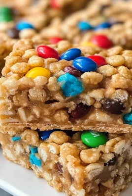 No Bake Peanut Butter Cereal Bars