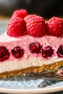 No Bake Raspberry Cheesecake