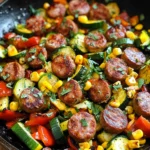 Sausage and Veggies Skillet - 30 Minute, One-Pan Meal