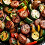 Skillet Sausage and Zucchini