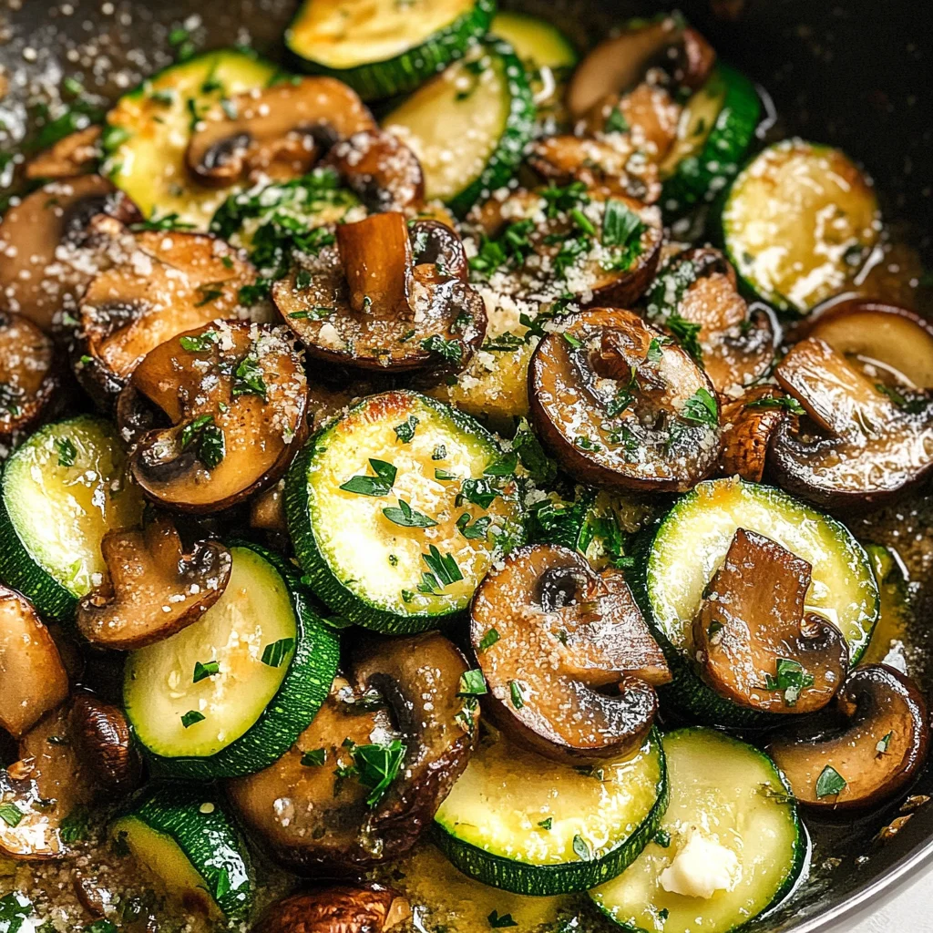 Skillet Zucchini and Mushrooms