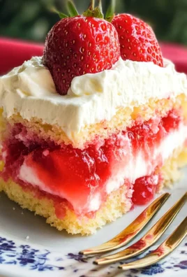 Strawberry Jello Poke Cake