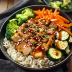 Teriyaki Grilled Chicken and Veggie Rice Bowls