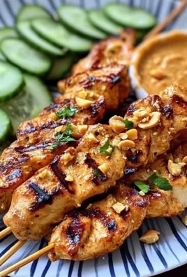 Thai Chicken Sate with Peanut Sauce