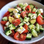 Tomato, Cucumber, Avocado Salad