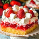 Upside Down Strawberry Cake