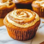 Best Swirled Pumpkin Cream Cheese Muffins