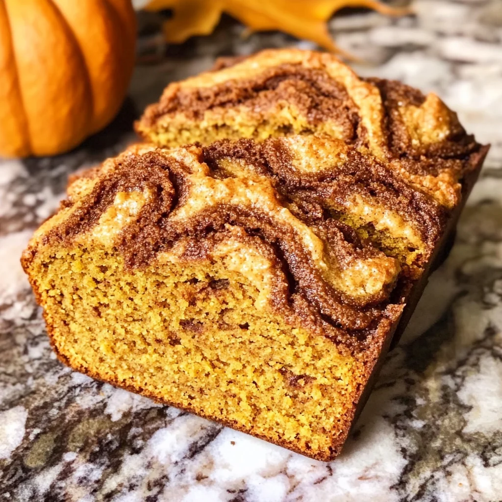 Cinnamon Swirl Pumpkin Bread Mini Loaves