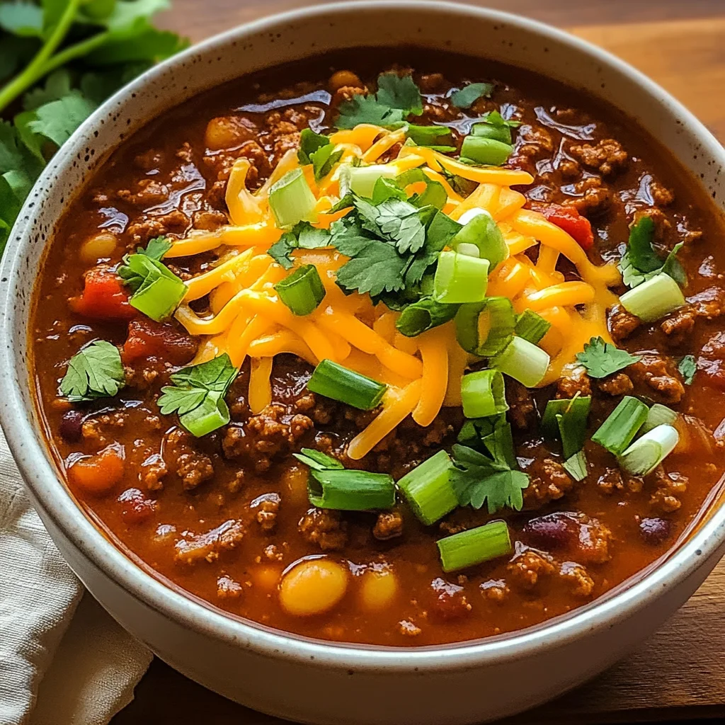 Crockpot Spicy Queso Beef Chili