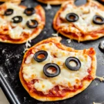 Easy Mini Halloween Pizzas