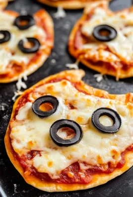 Easy Mini Halloween Pizzas