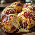 Easy Pepperoni Pizza Bombs