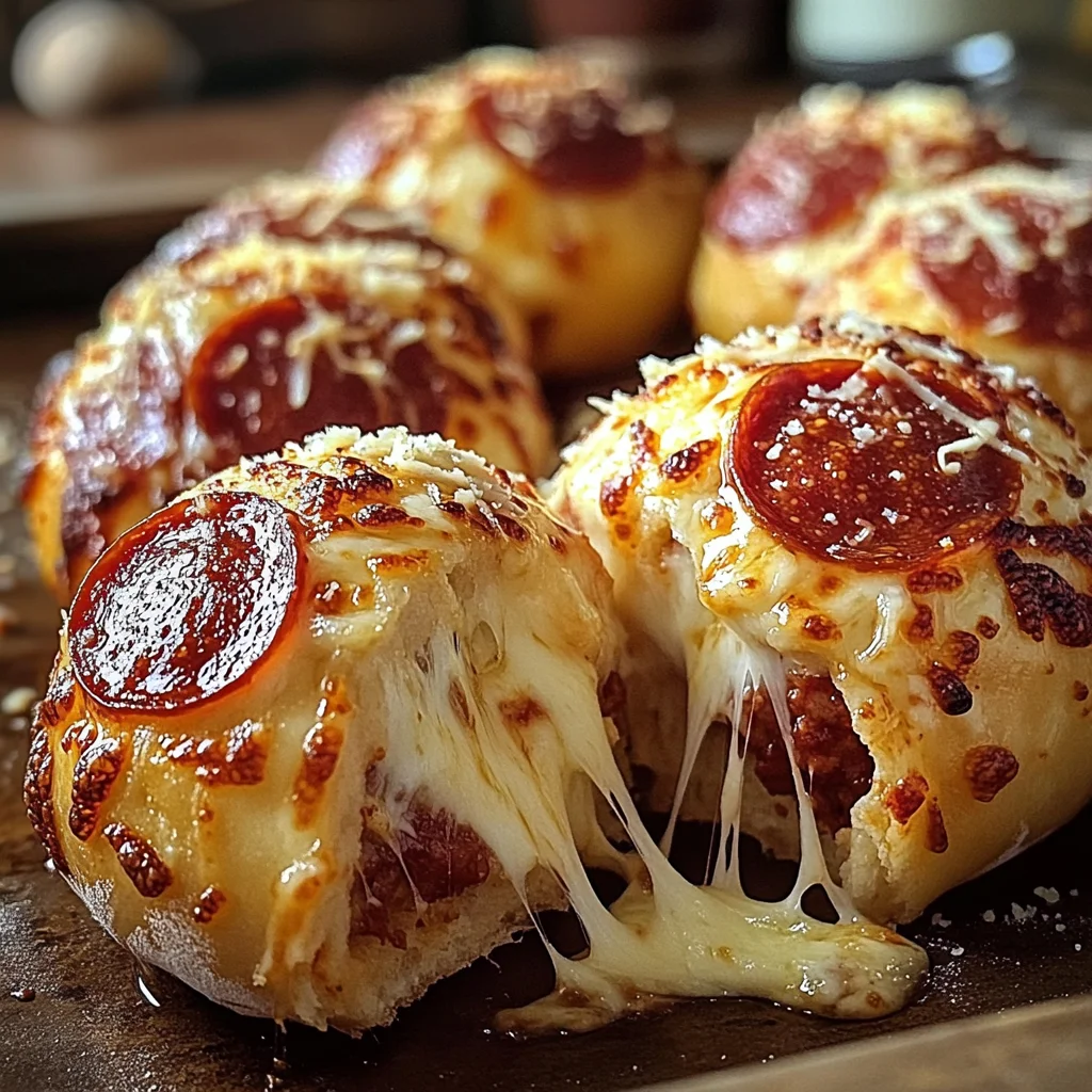 Easy Pepperoni Pizza Bombs