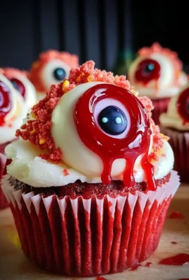 Halloween Augapfel Cupcakes