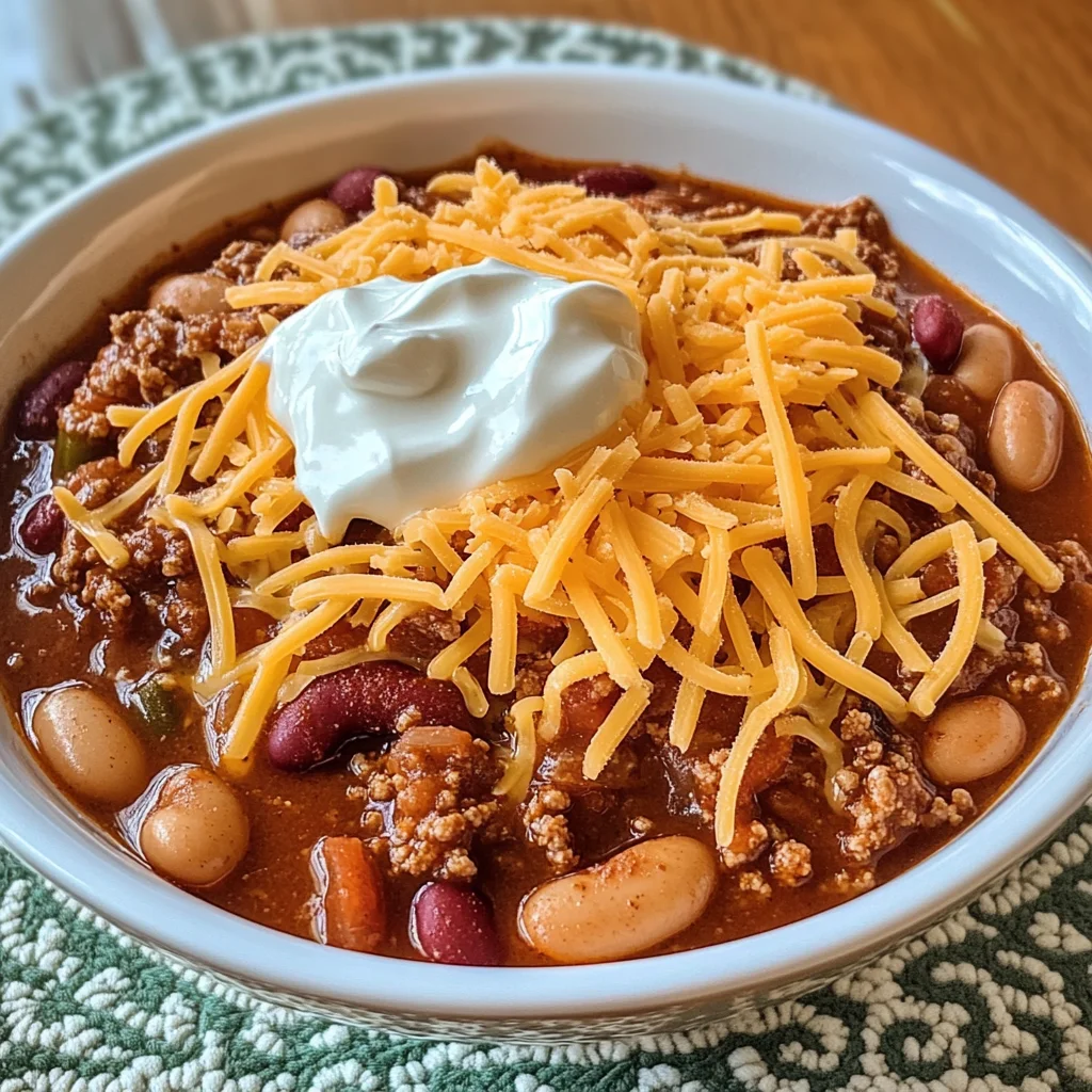 Hillbilly Chili and Cinnamon Rolls