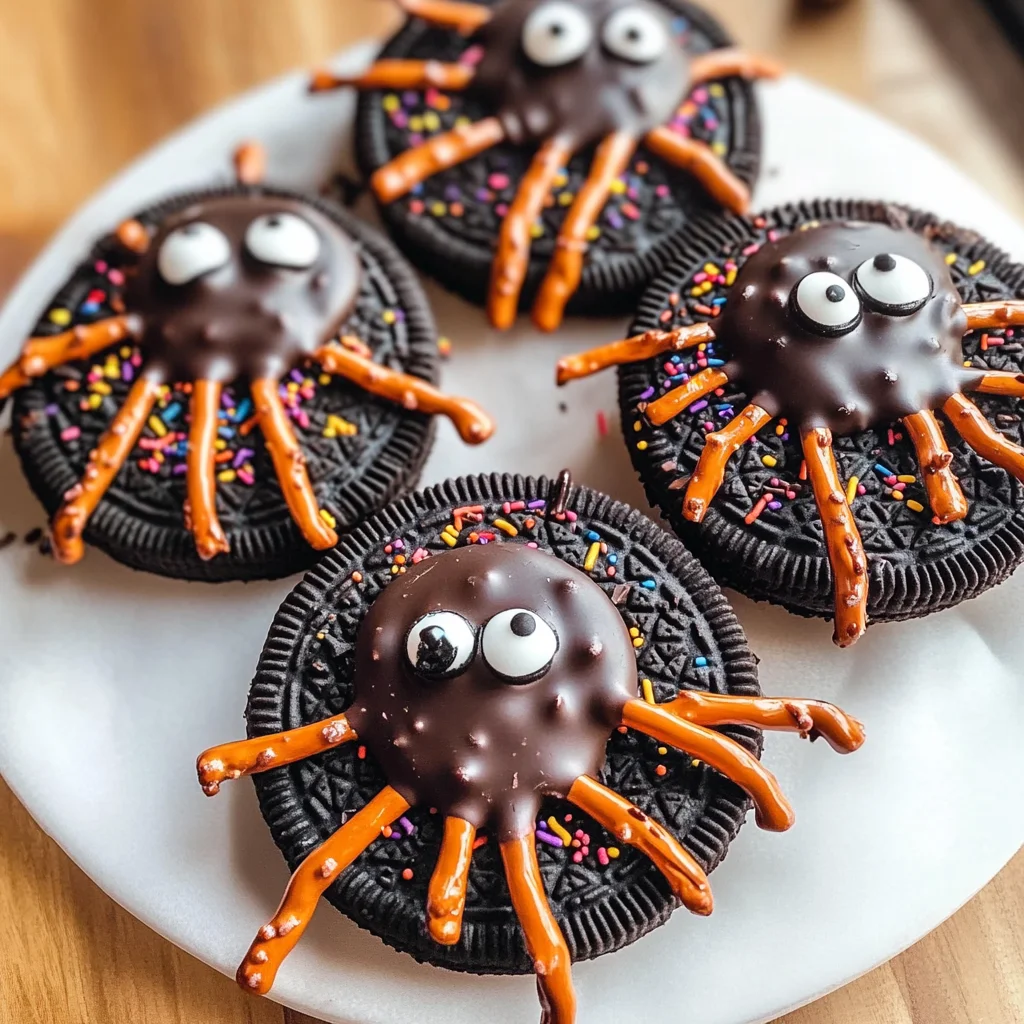 Oreo Spider Halloween Cookies