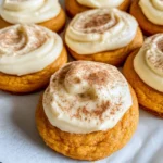 Pumpkin Cookies with Cream Cheese Frosting