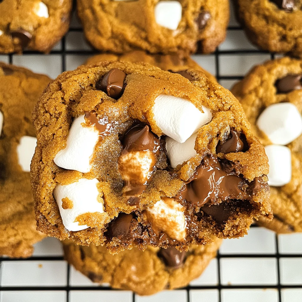 Pumpkin S'mores Cookies
