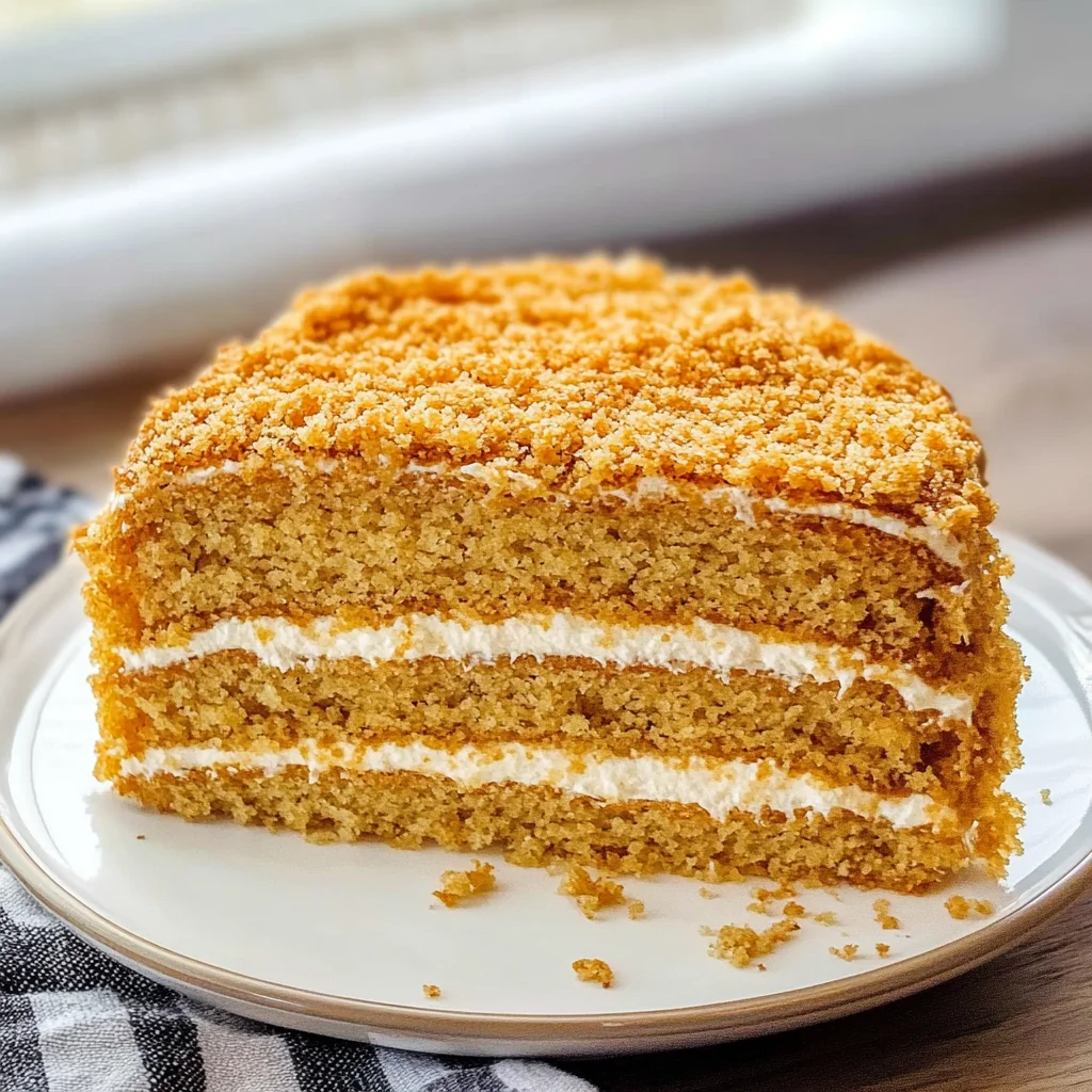 Russian Honey Cake Recipe (Medovik)