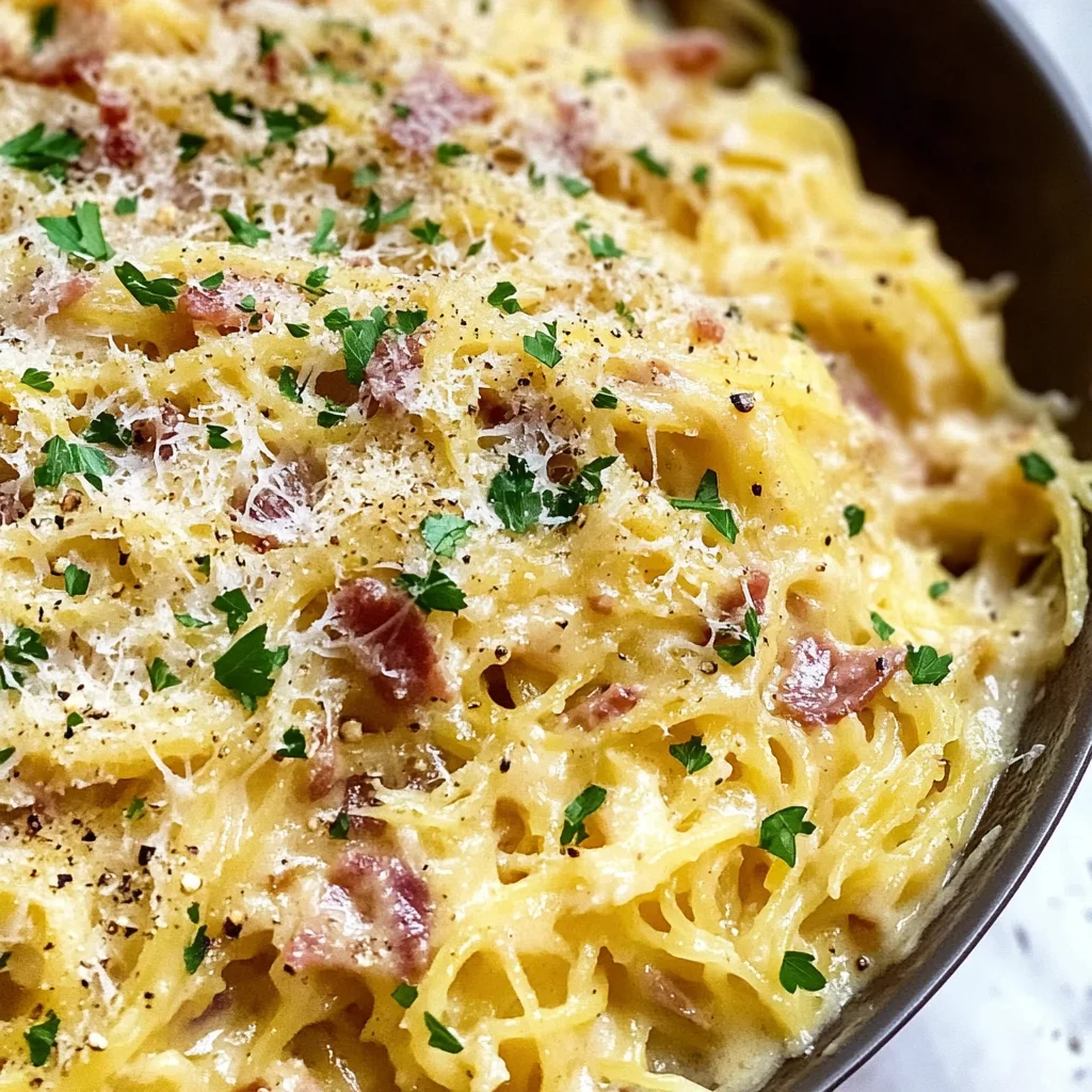 Spaghetti Squash Carbonara