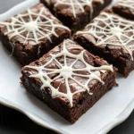 Spider Web Brownies