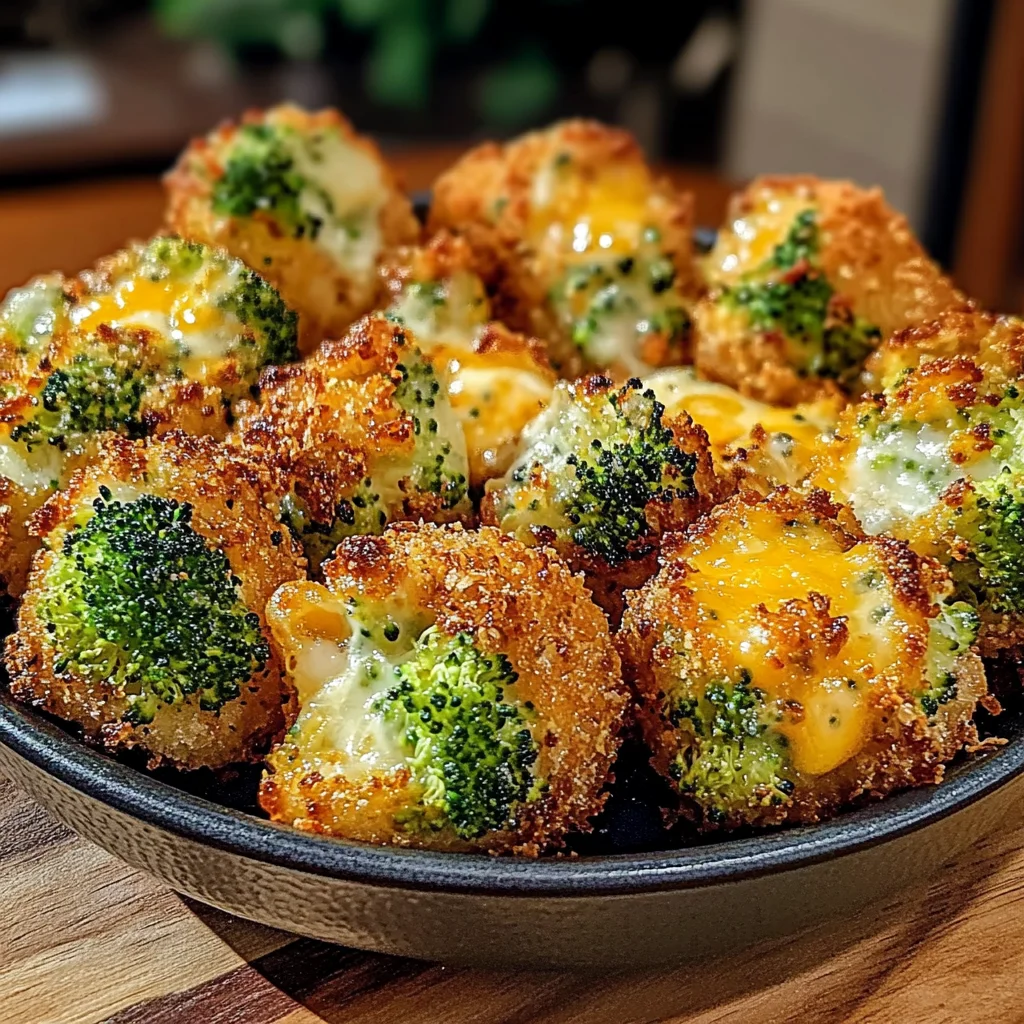 Air Fryer Broccoli Cheddar Poppers
