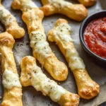Cheesy Halloween Breadstick Bones