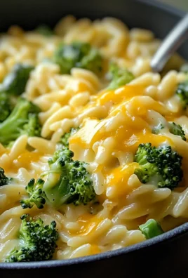 Creamy One-Pot Broccoli Cheddar Orzo