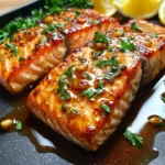 Garlic Butter Honey Baked Salmon