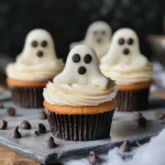 Halloween Cupcakes: Ghost Cupcakes