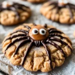 Peanut Butter Spider Cookies